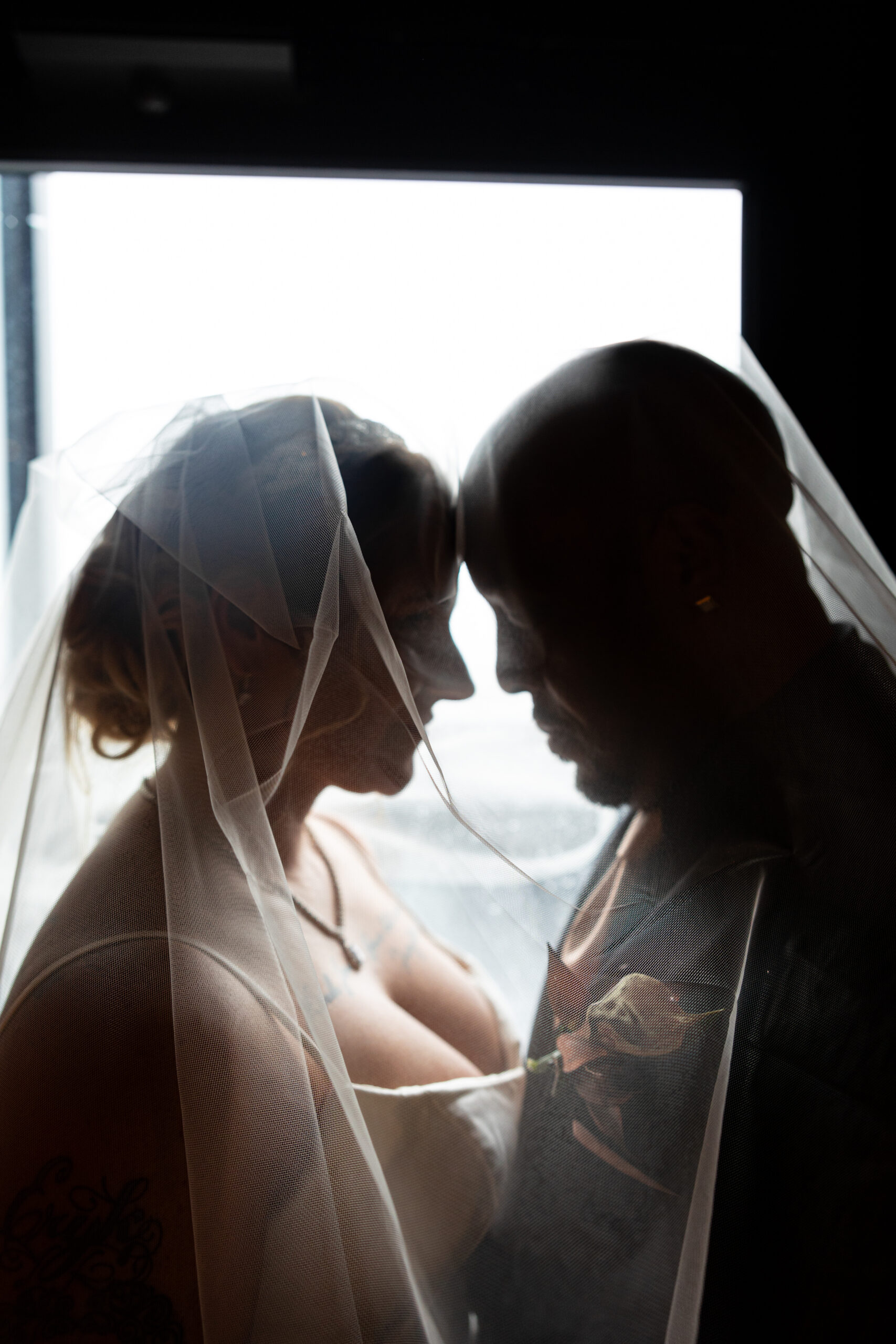 Bride and Groom Portrait at Loft 433